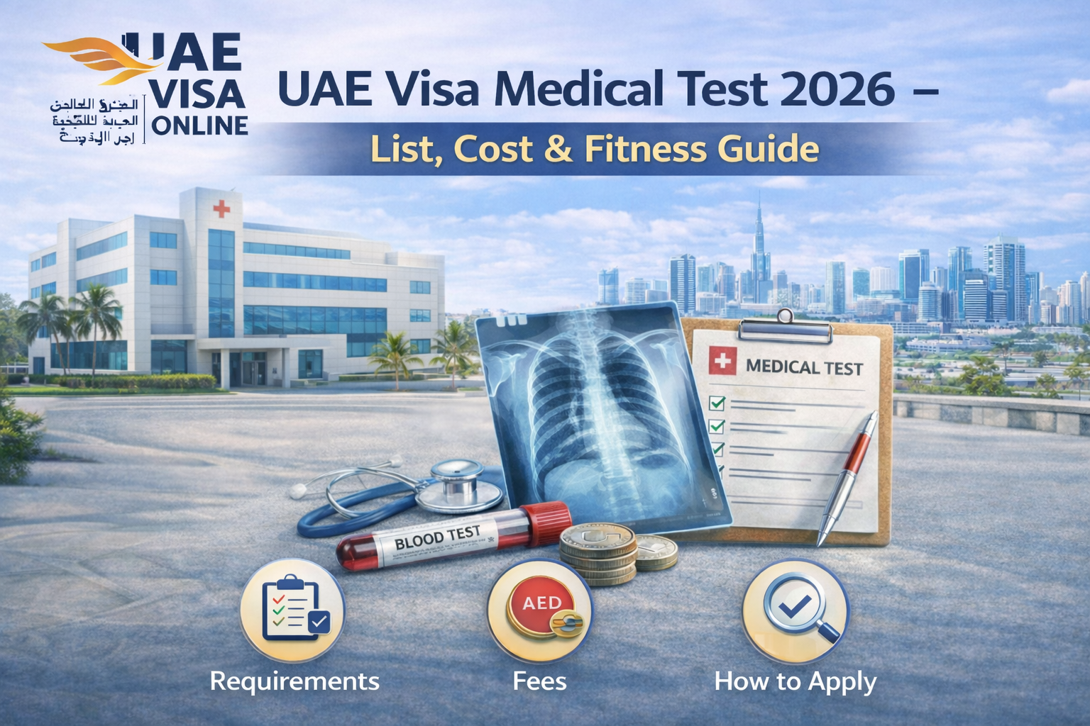 uae visa medical test 2026 | list, cost & fitness guide
