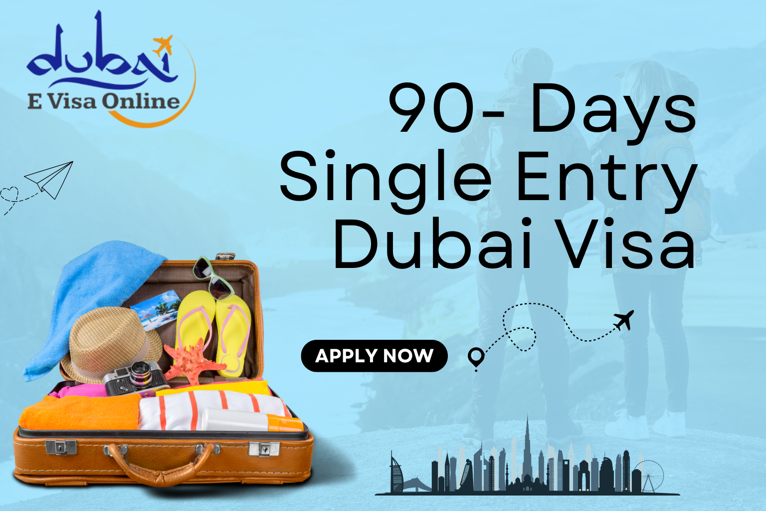90 days single entry dubai visa - requirements & process