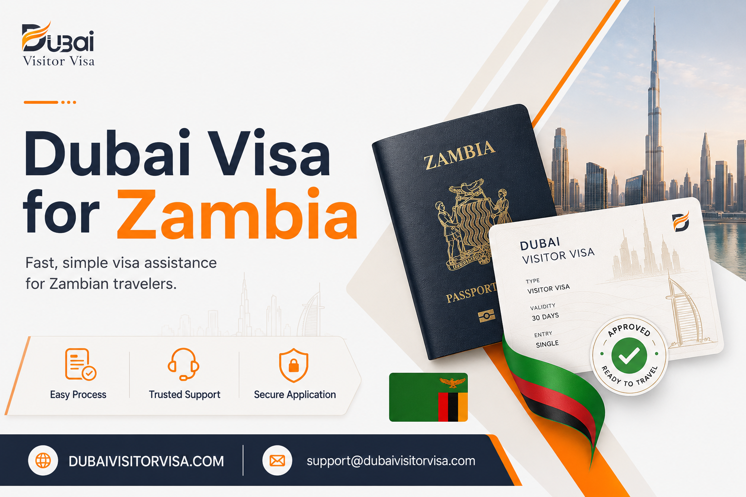 dubai visa for zambia passport holders | requirements & online application