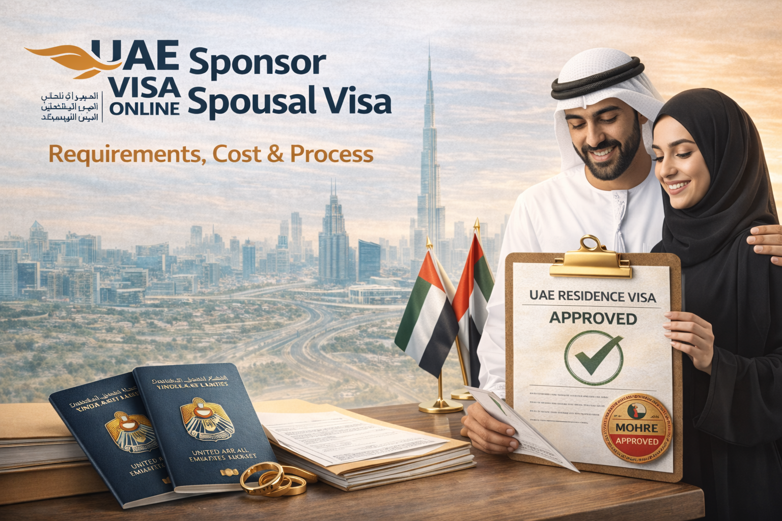 sponsor spousal visa in uae 2026: requirements, cost & process