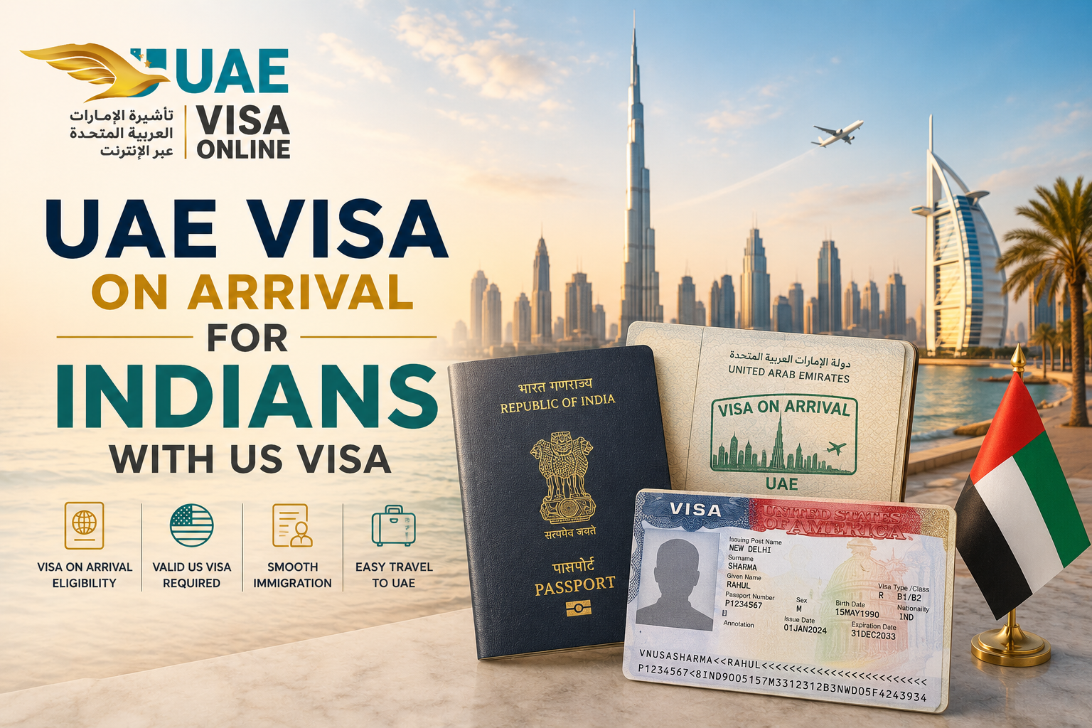 uae visa on arrival for indians with us visa: guide 2024