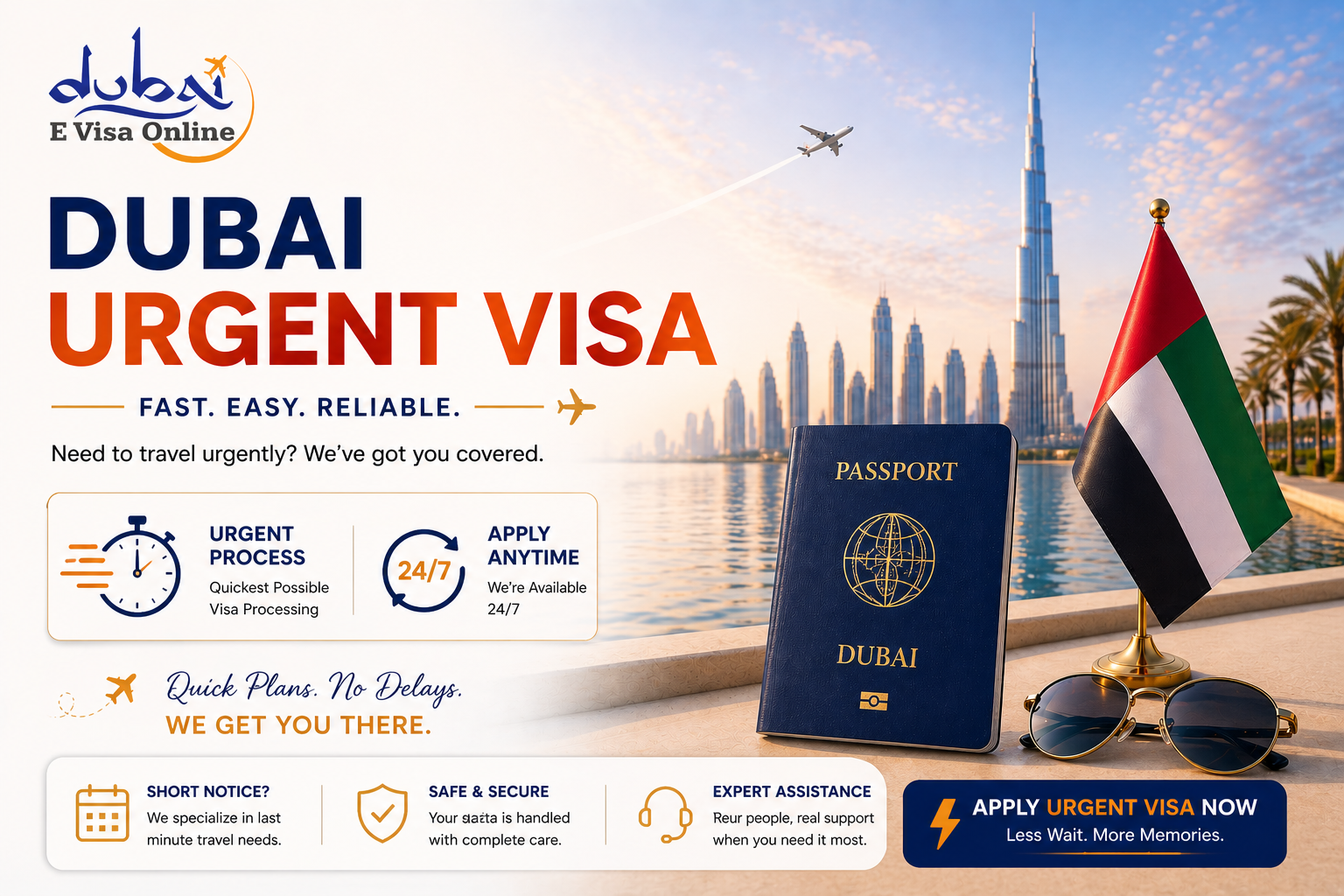 dubai urgent visa 2026 | express visa processing time & fees