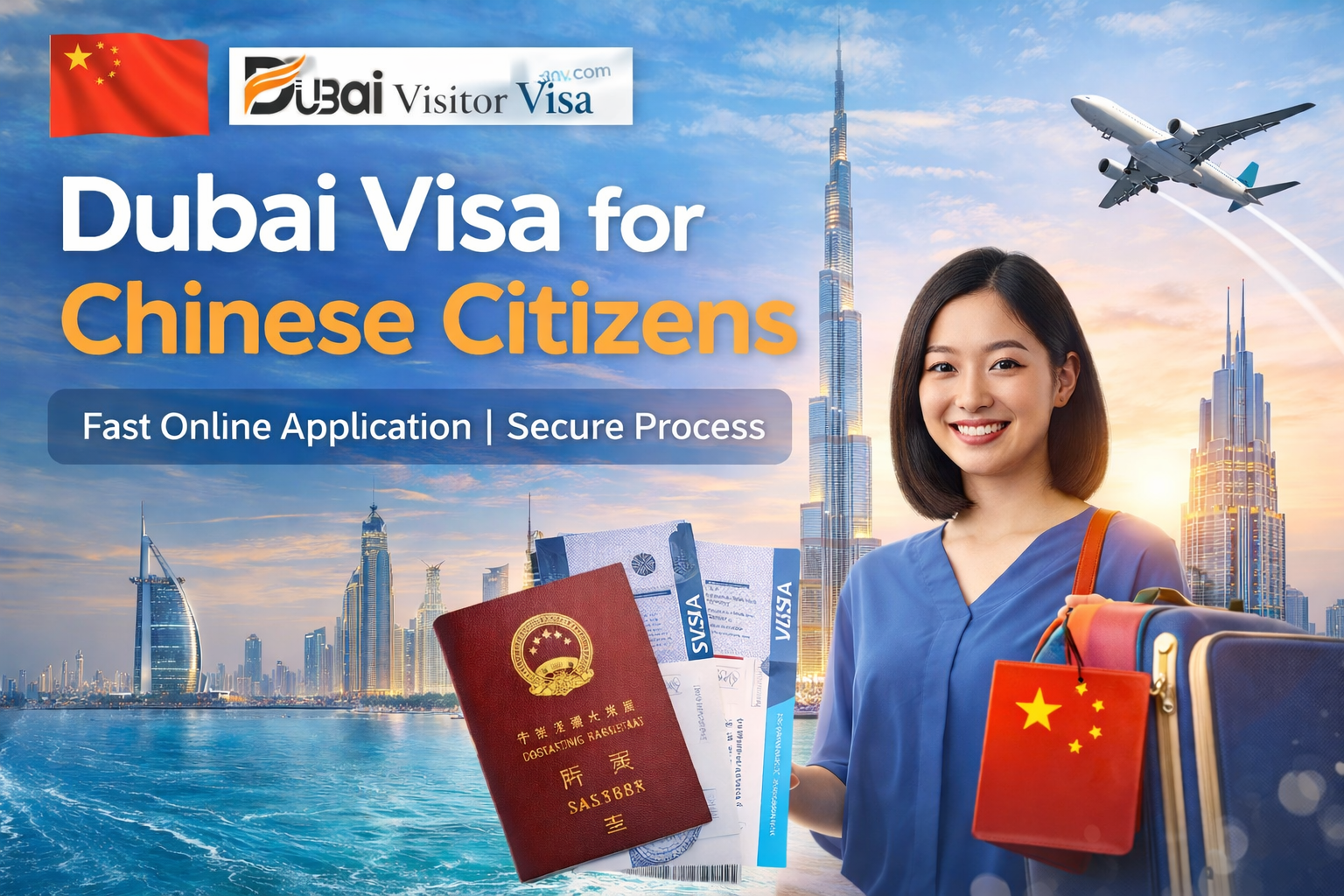 dubai visa for chinese citizens | online application guide