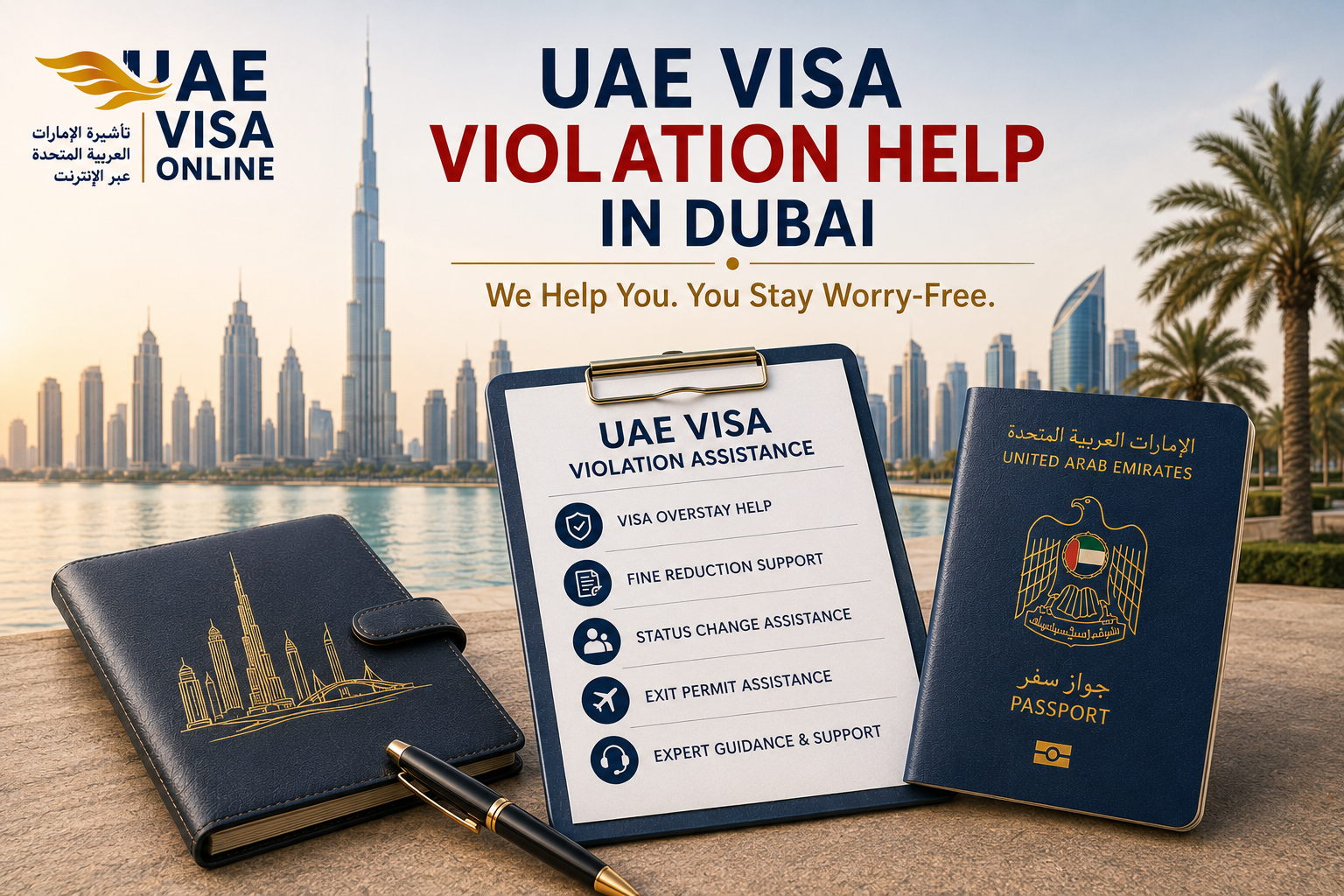 how to check the overstay fine in uae 2024