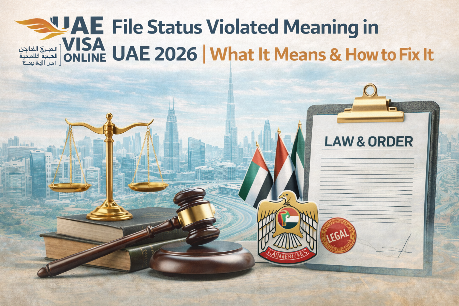 file status violated meaning in uae 2026 | what means, how to fix it