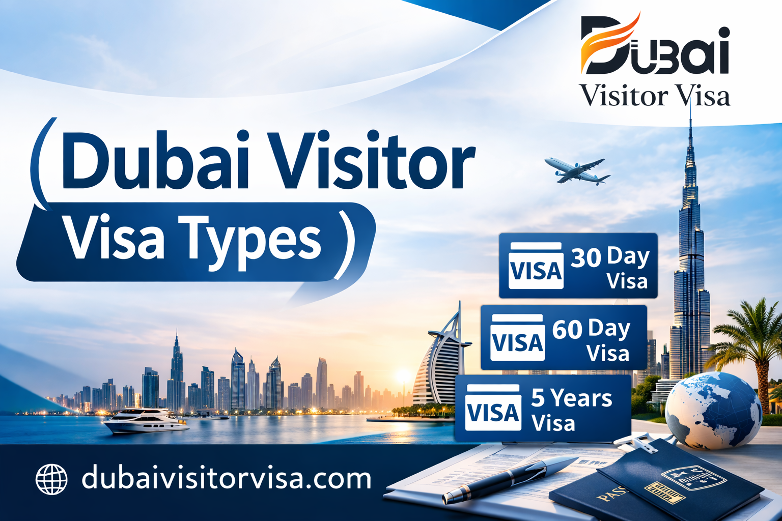 dubai visitor visa types, online application guide
