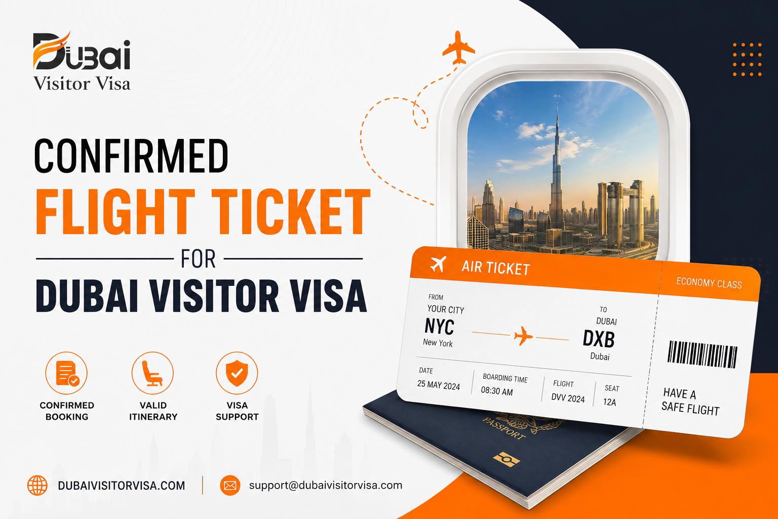 confirmed flight ticket for dubai visitor visa - rules, proof & safe options