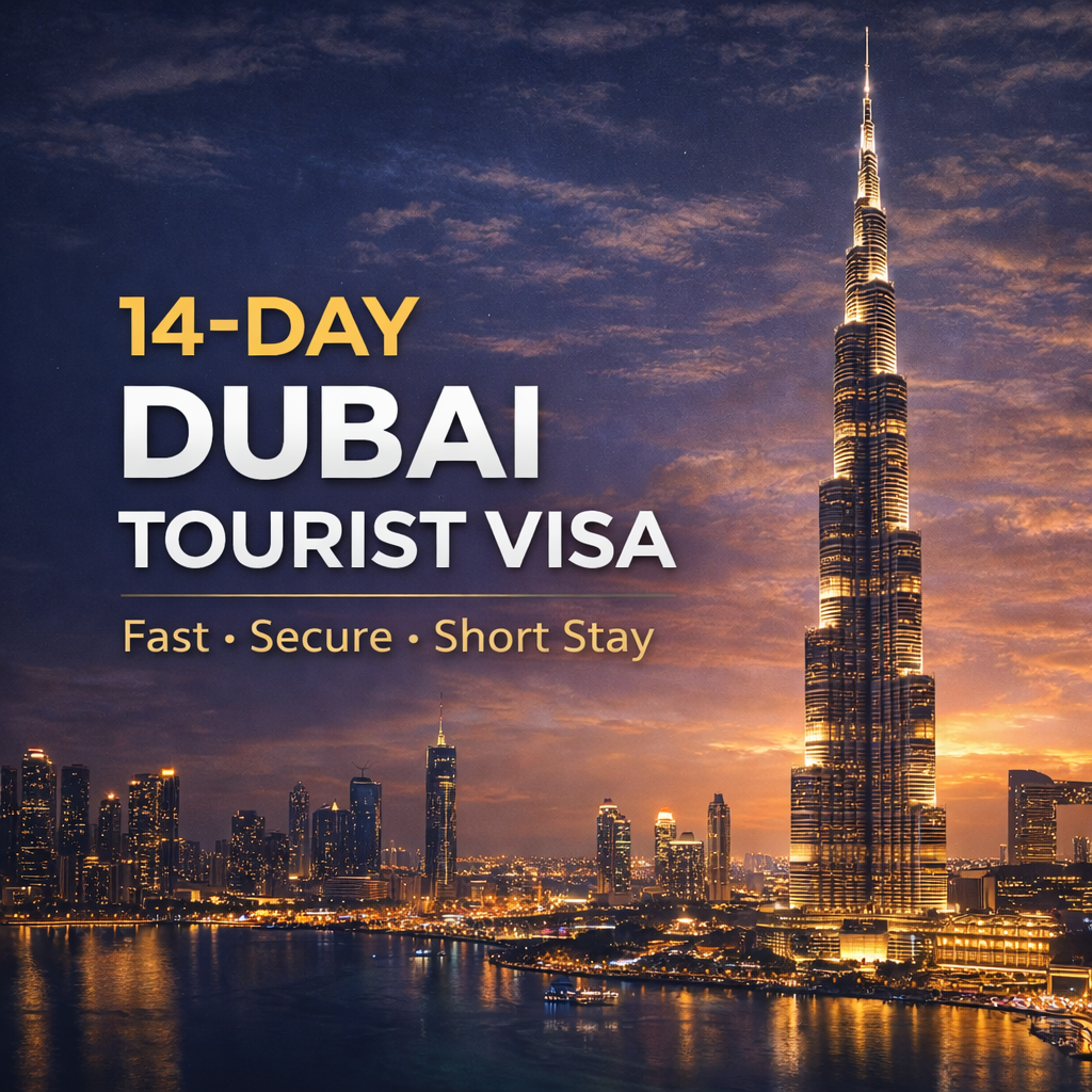 14 days dubai tourist visa 2026 | fees, requirements & online application