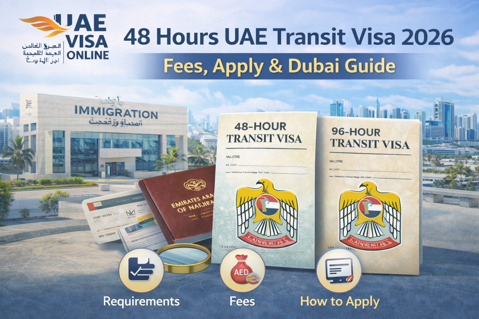 48 hours uae transit visa 2026 | fees, fastest approval guide