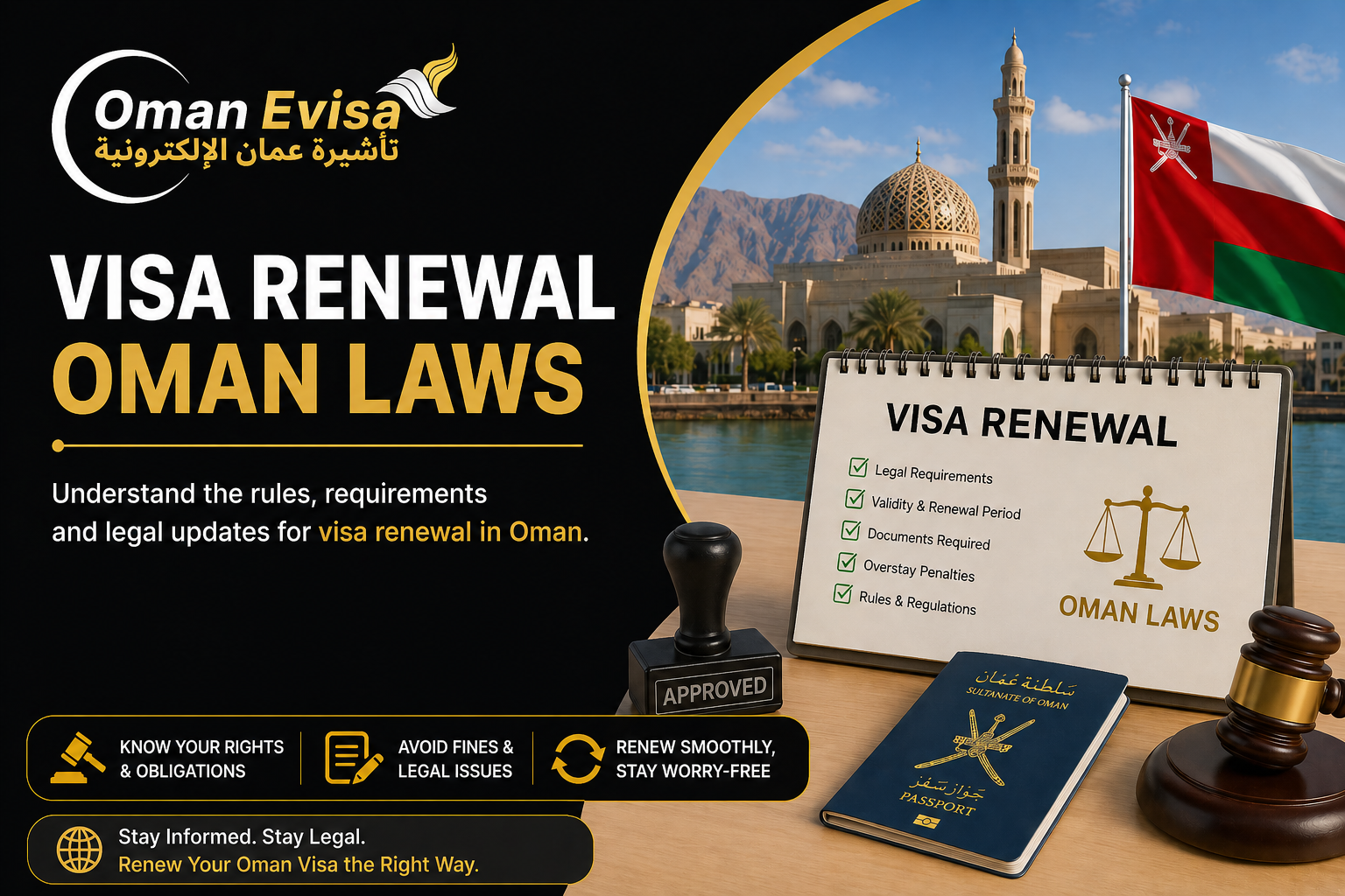 oman visa renewal 2026 | process, rules, documents & fees