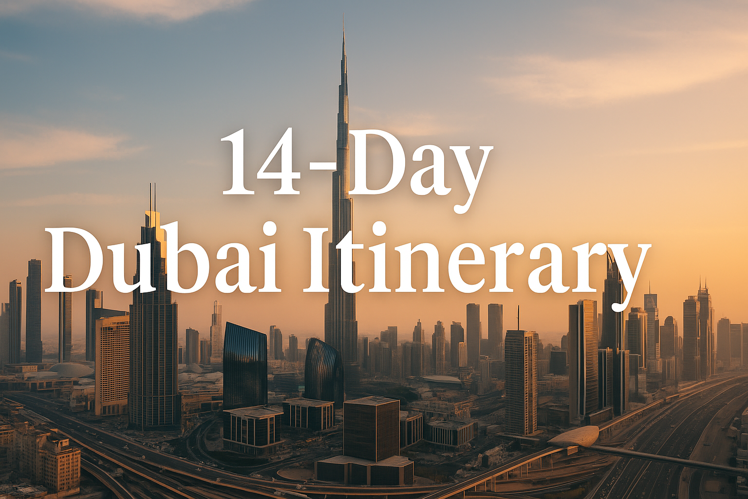 14-day dubai itinerary 2026 - best places, tips & dubai visa guide