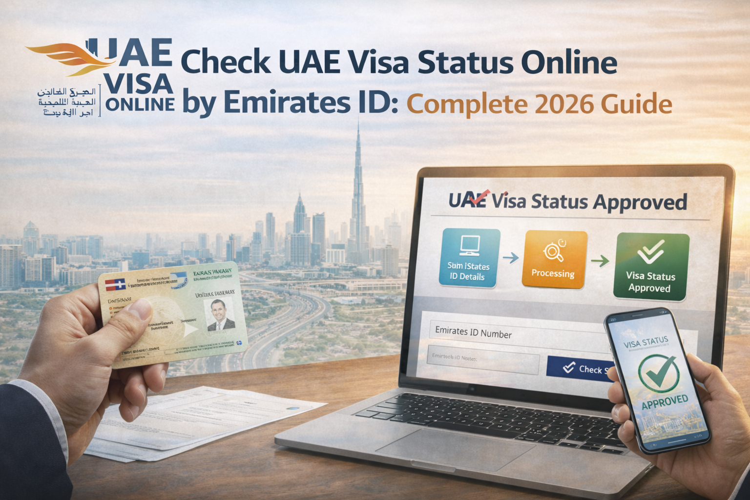 know your uae visa status: online verification with emirates id