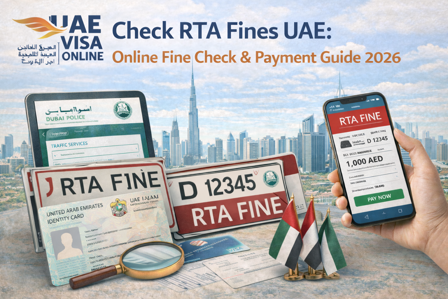 how can i check my rta fines in uae without visiting any office?