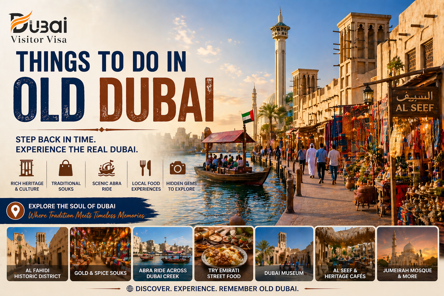 old dubai travel guide 2026 | dubai museum, souks, abra & visa tips