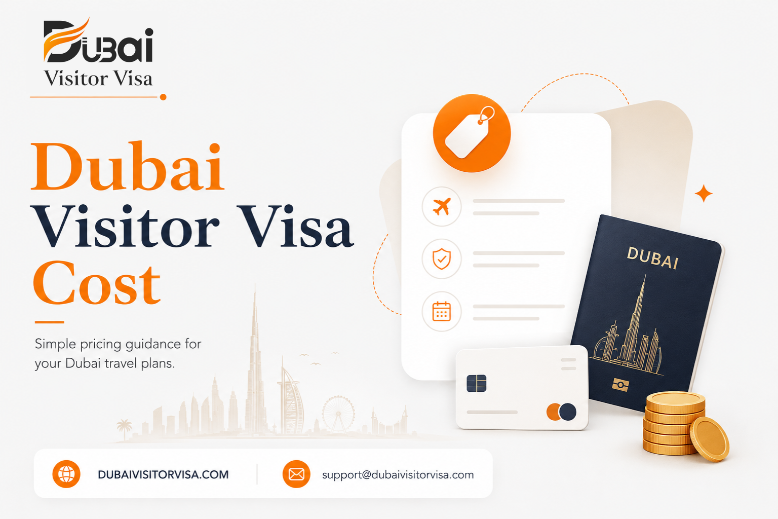 dubai visitor visa cost 2026: aed, inr, usd & gbp fees