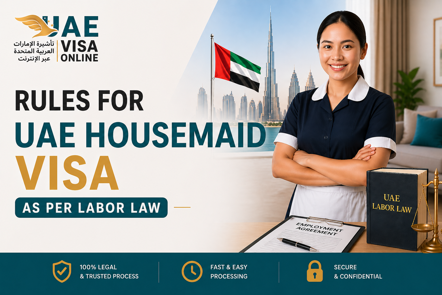 rules for uae housemaid visa: labor law guidelines in 2024