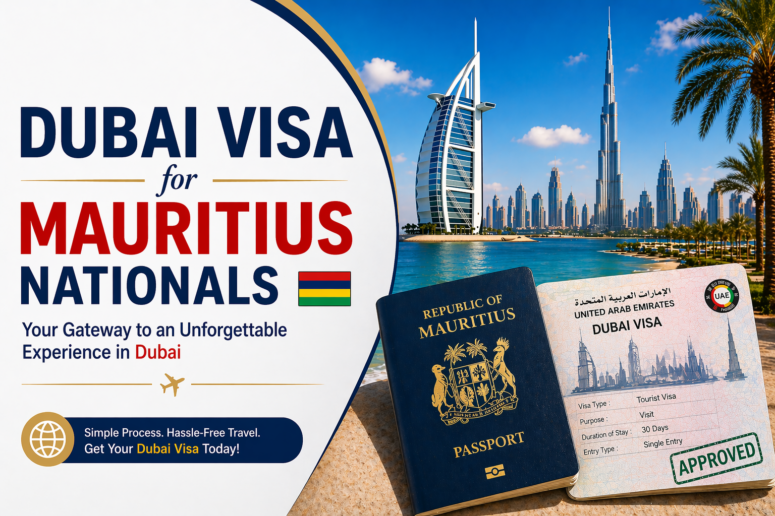 dubai visa for mauritius citizens | types, fees, requirements & online application