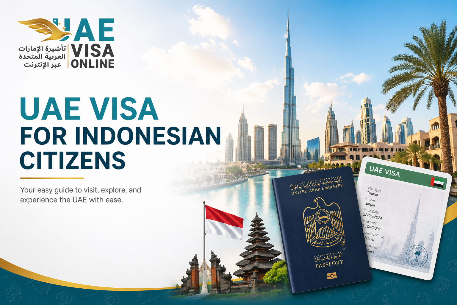 uae visa for indonesian citizens - online application guide 2026