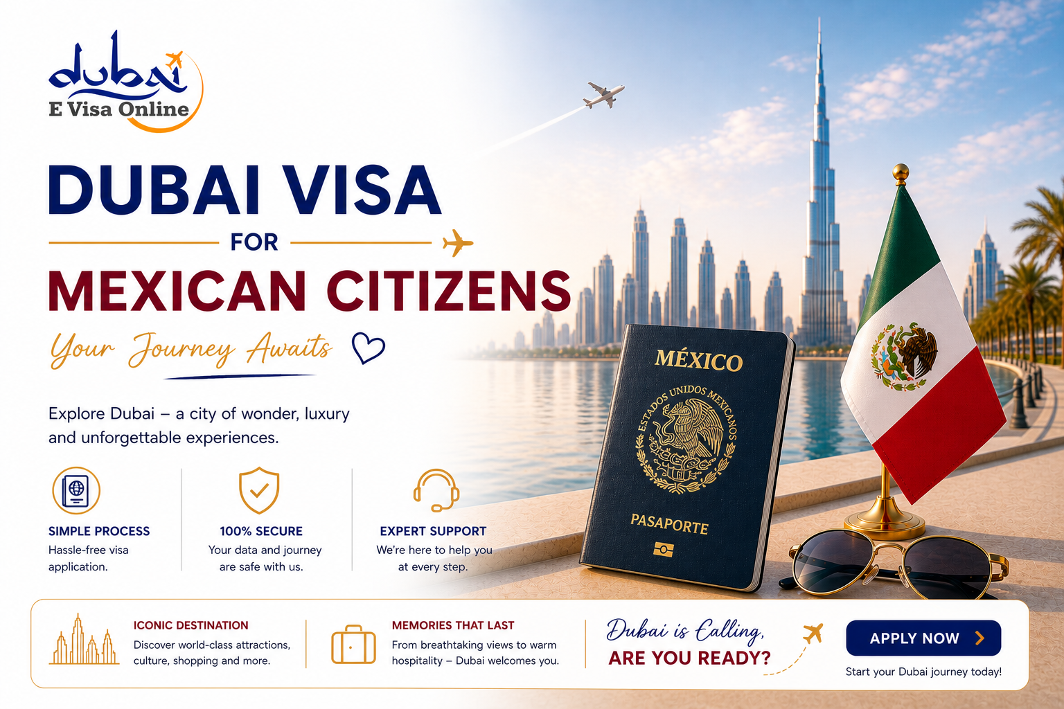 dubai visa for mexican citizens 2026 - types, fees & online application