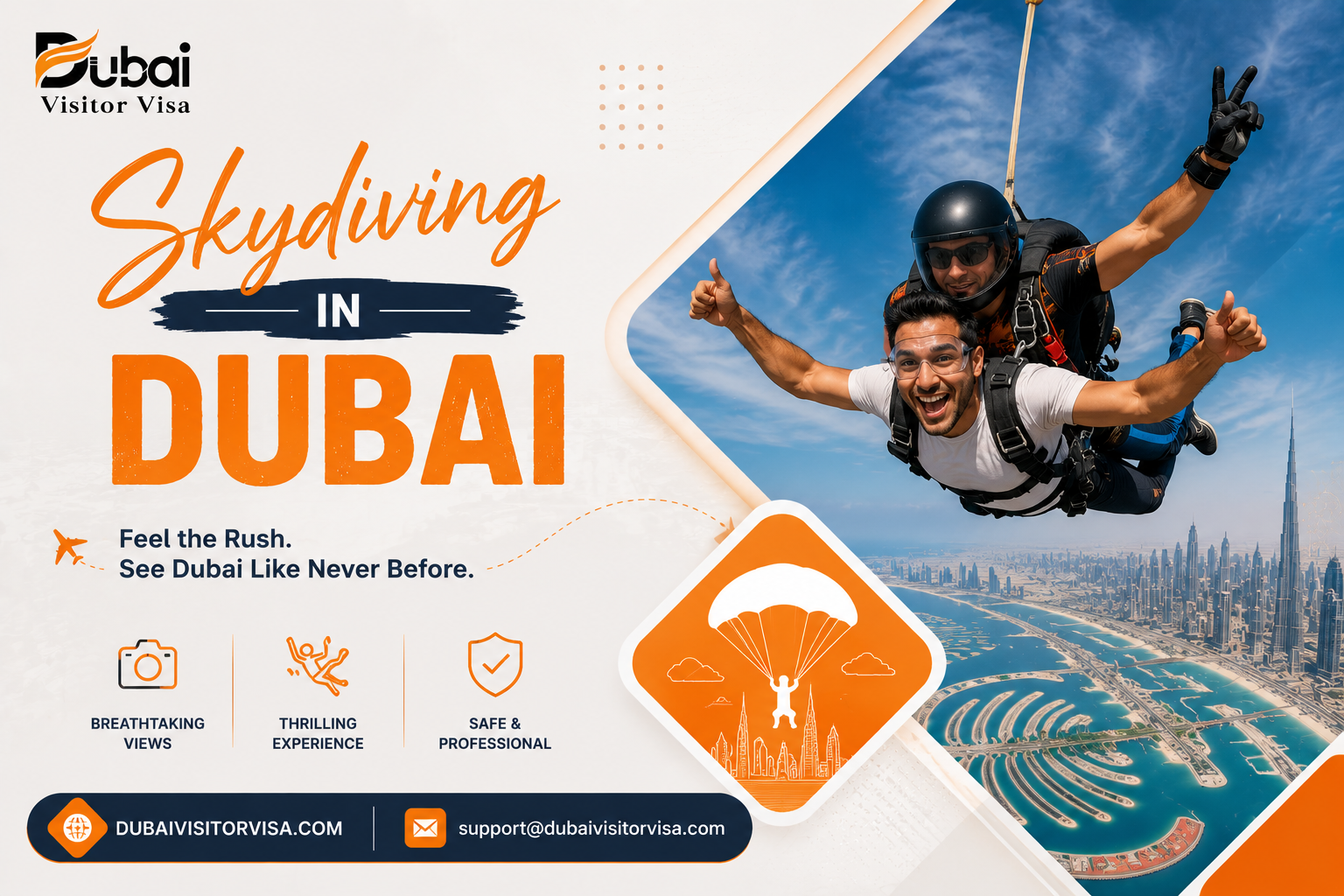 skydiving in dubai for tourists