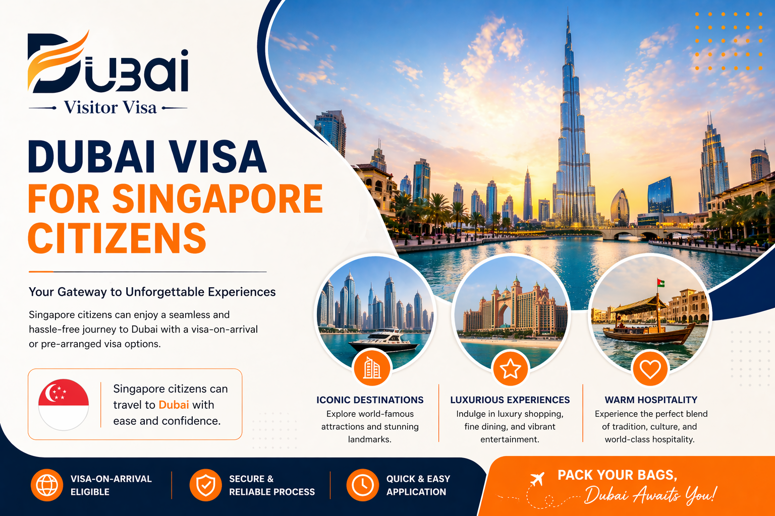 dubai visa for singapore citizens | tourist & visitor visa guide