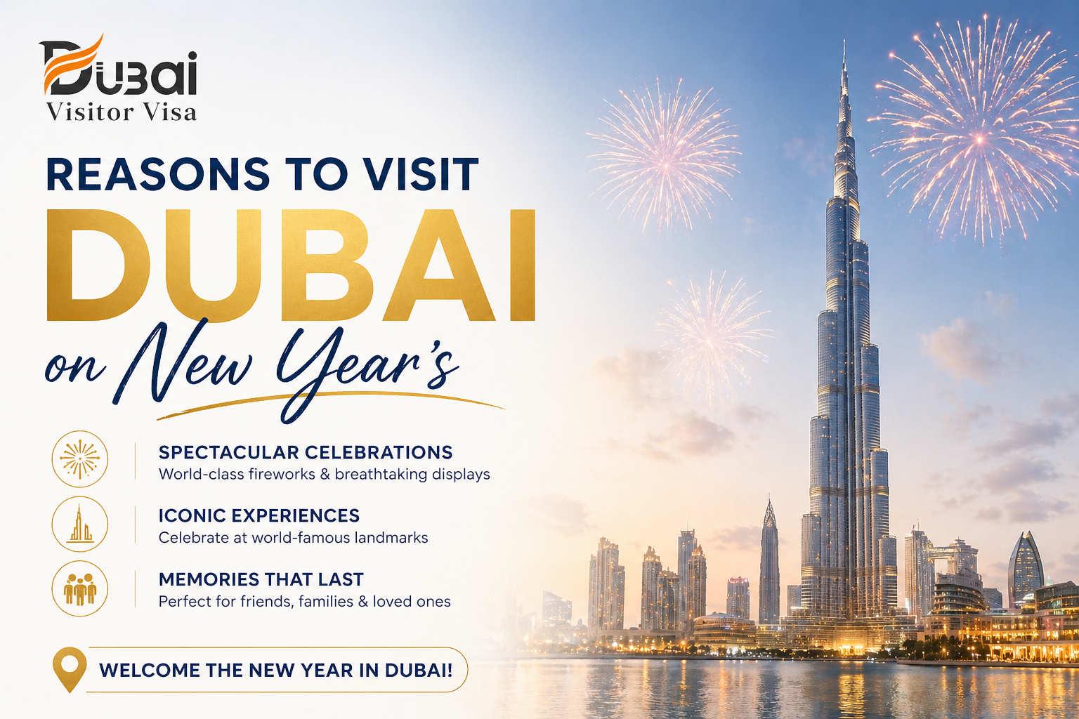 dubai new years eve 2026 | fireworks, events & dubai visitor visa guide