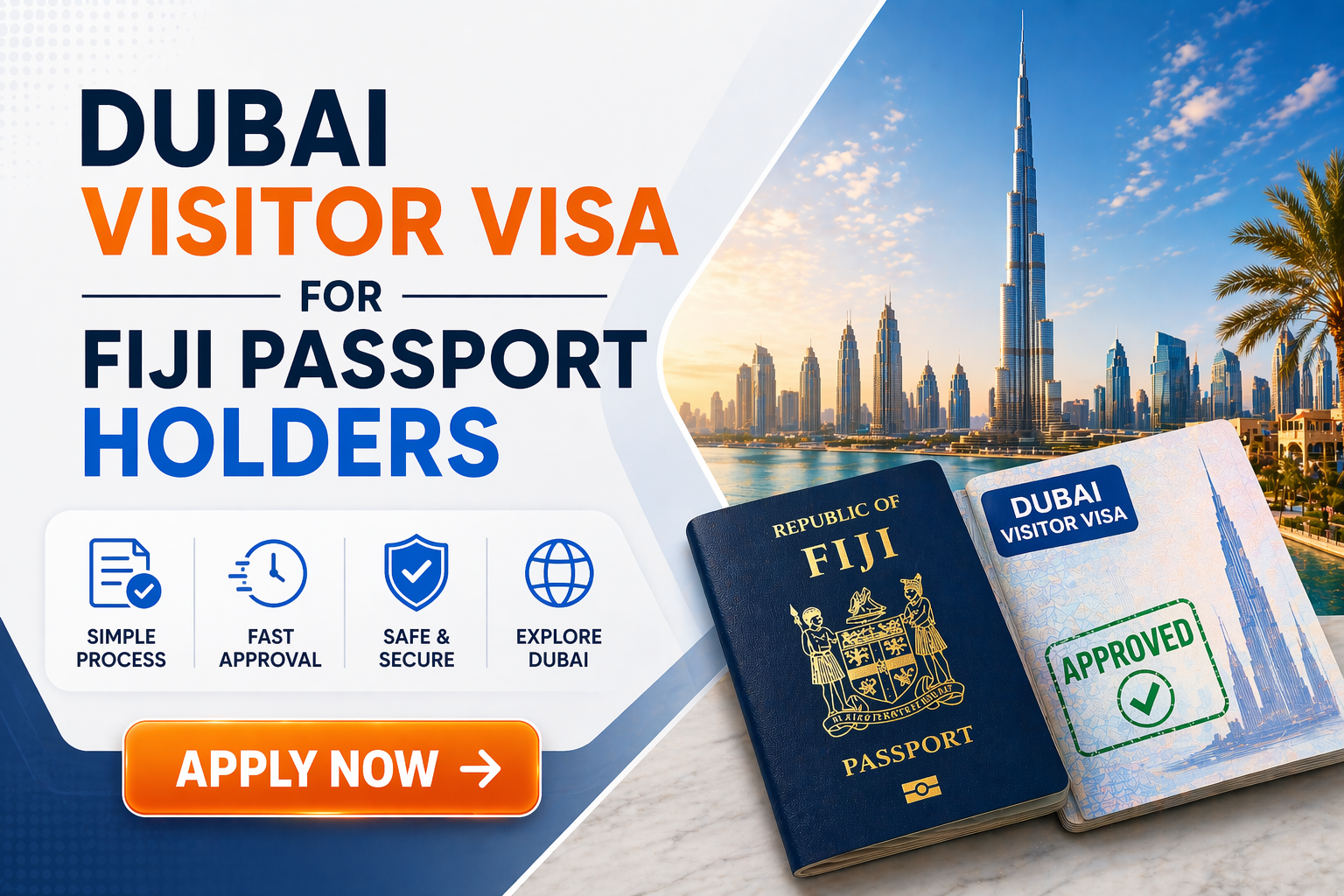 dubai visitor visa for fiji citizens - requirements, fees & online application