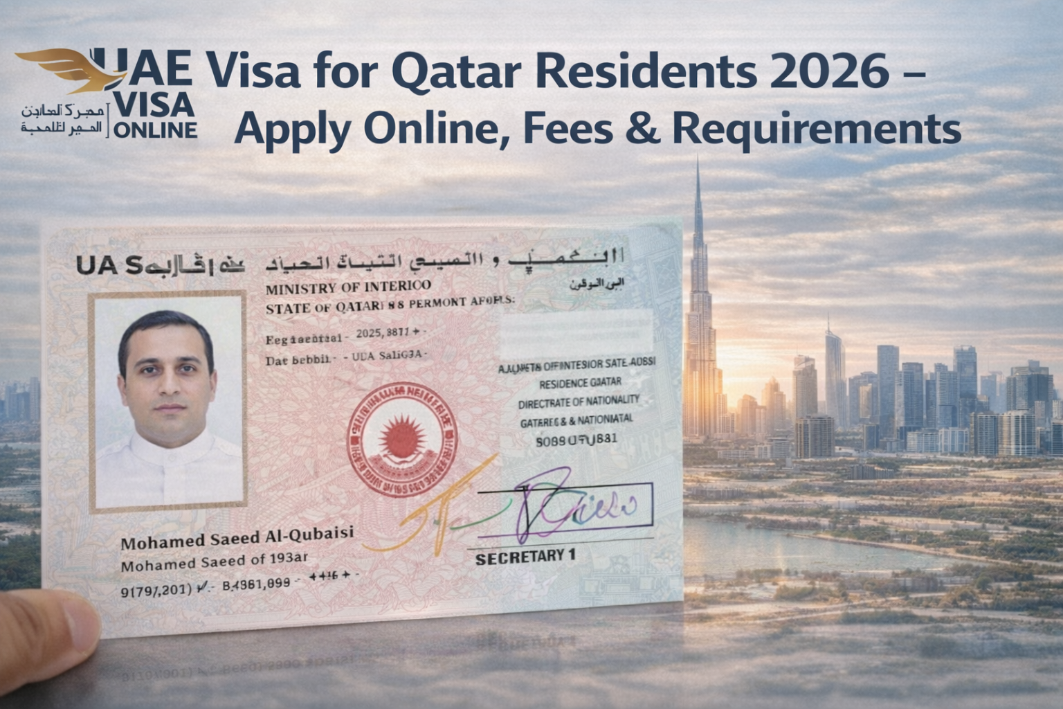 uae visa for qatar residents 2026 changes | apply online, requirements