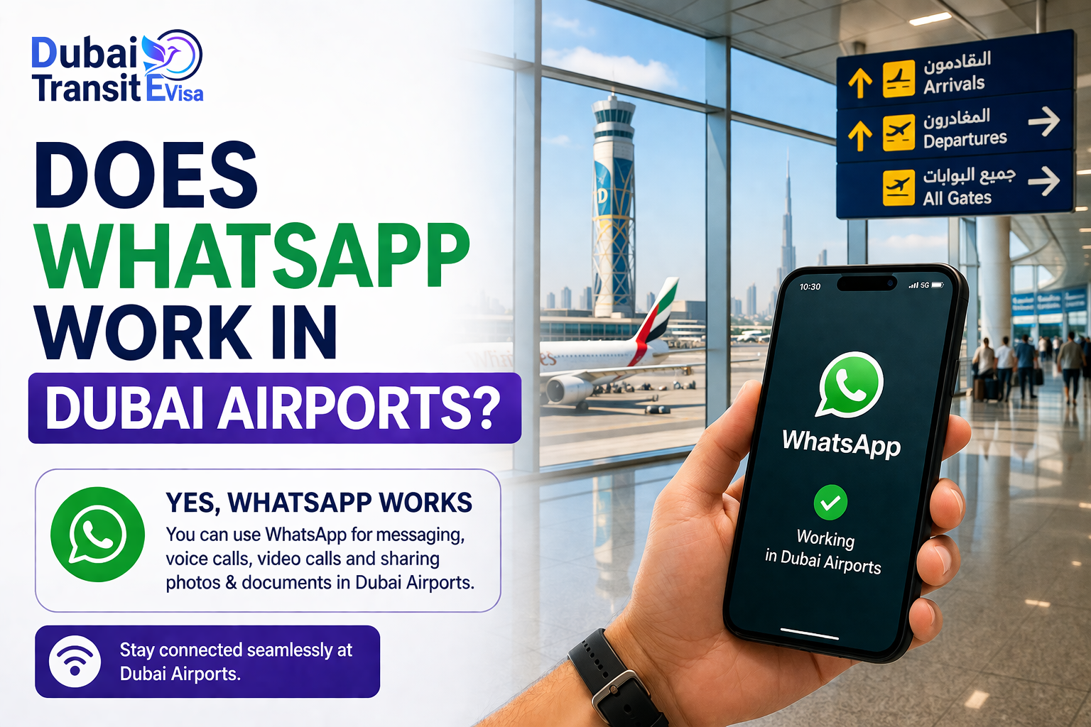 does whatsapp work in dubai airports 2026? rules, vpns & alternatives