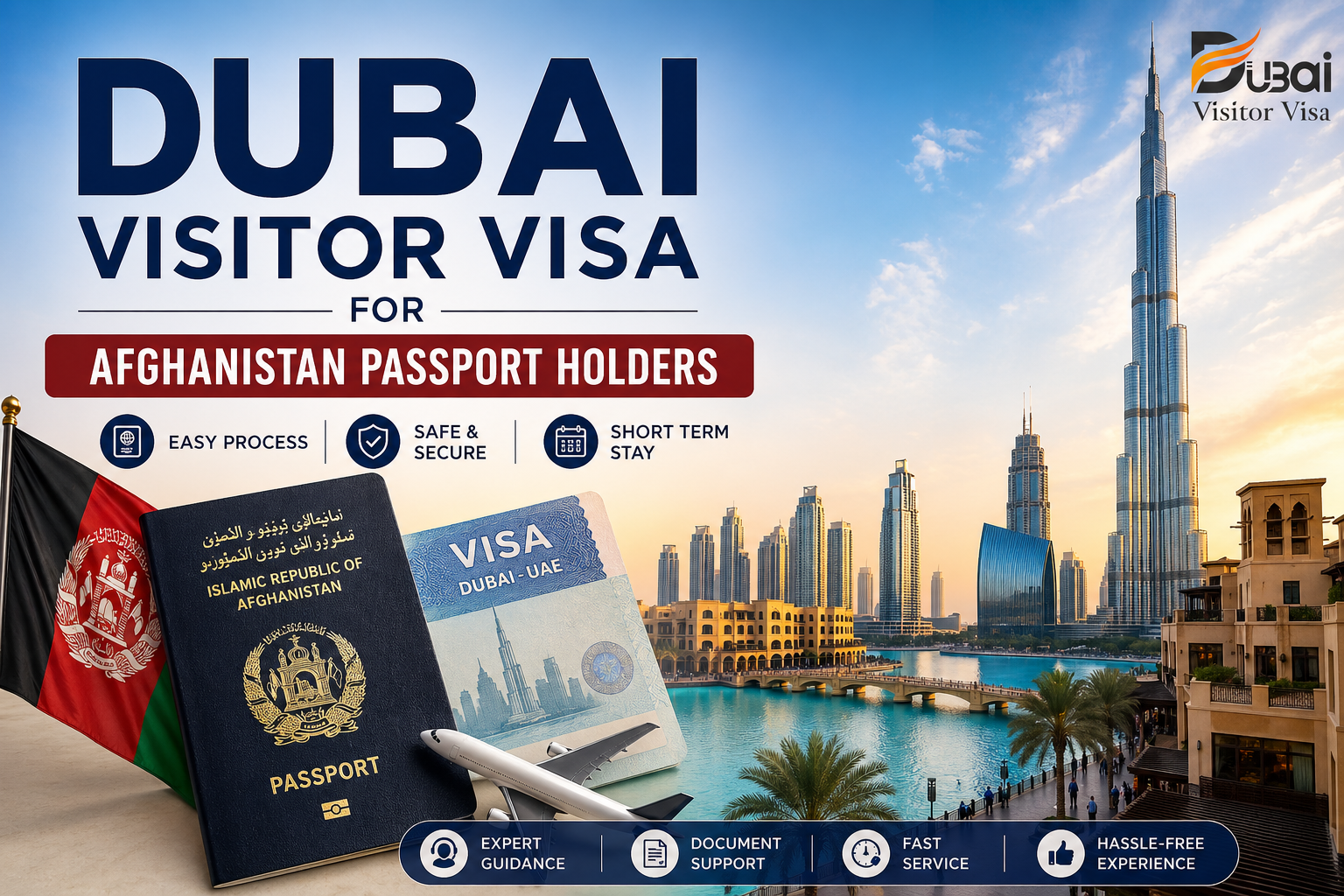 dubai visitor visa for afghanistan passport holders 2026 - apply online
