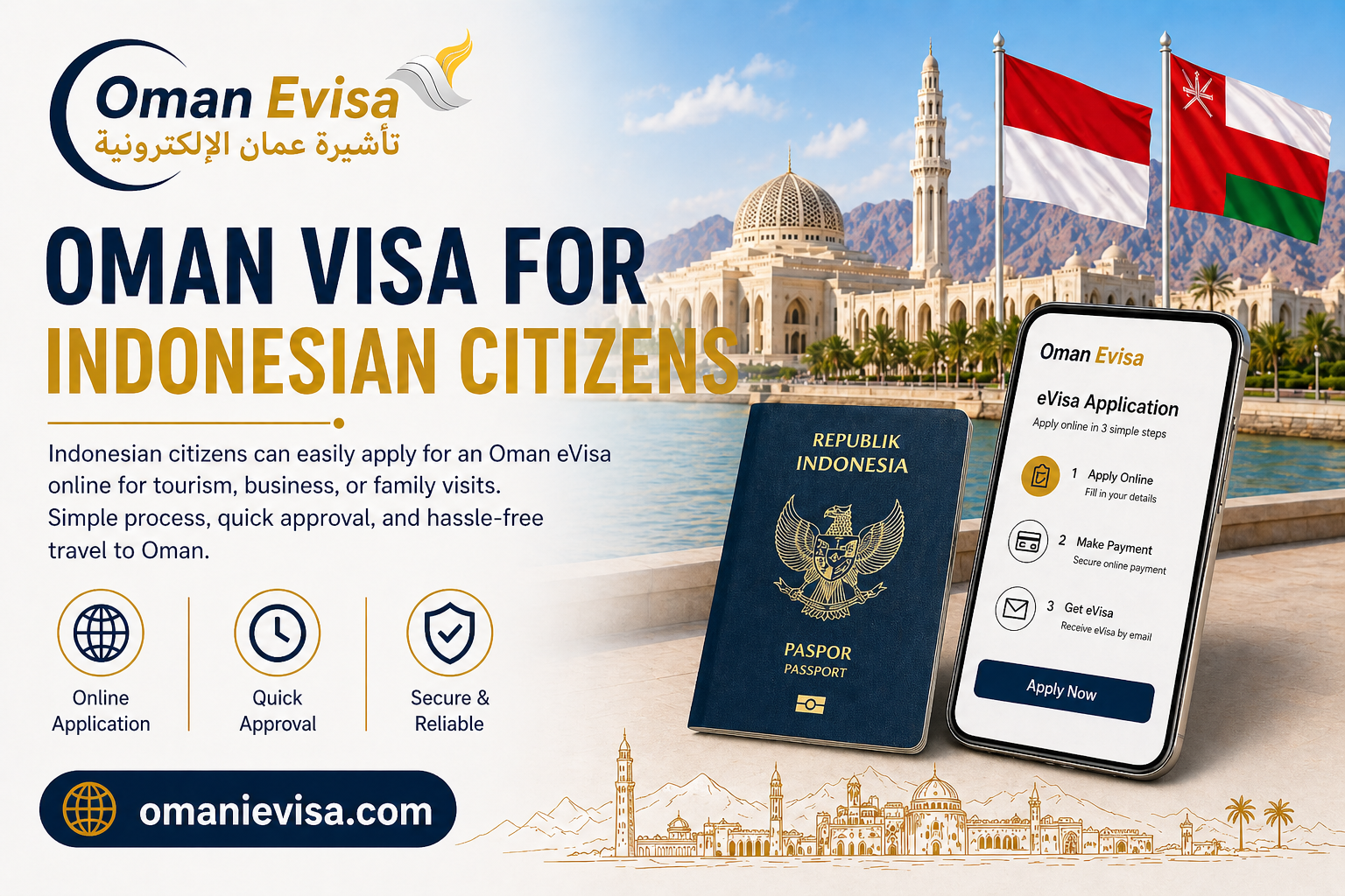 oman visa for indonesian citizens 2026 - apply oman evisa online