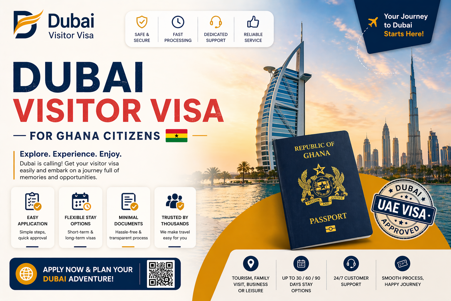 dubai visa for ghana citizens | requirements, fees & online application guide