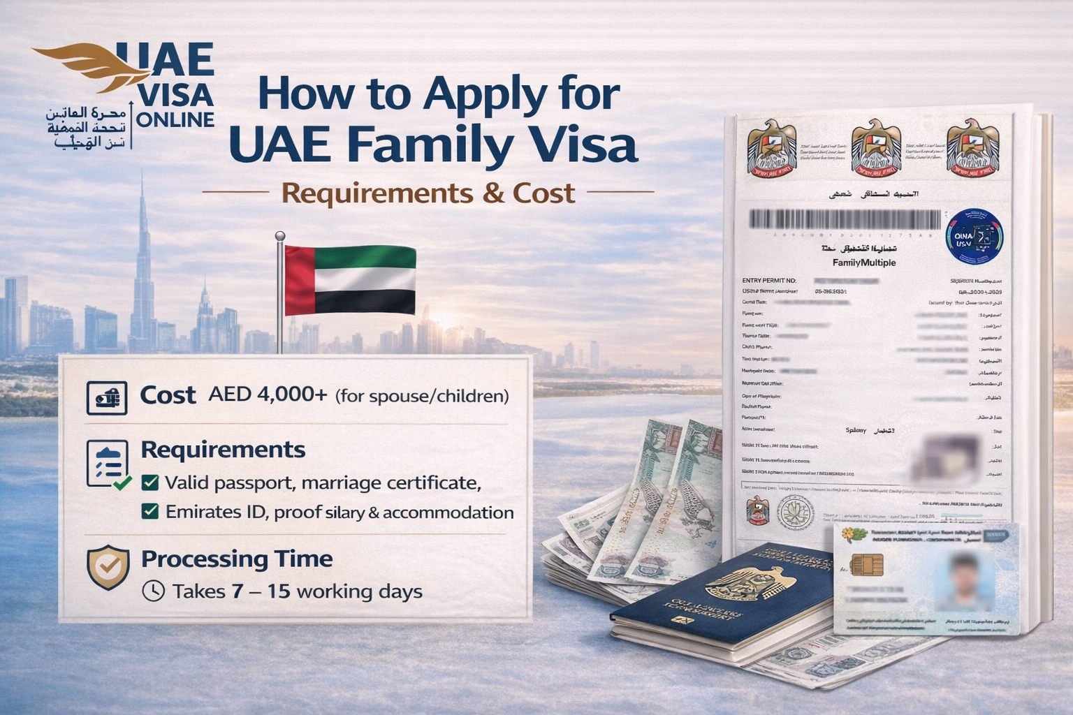 how to apply for uae family visa 2026 | requirements & cost